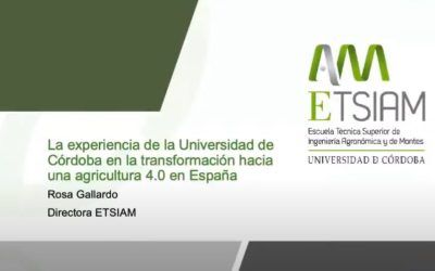 Experiencia de la UCO en la transformación hacia una agricultura 4.0 en España – 14/01/2022